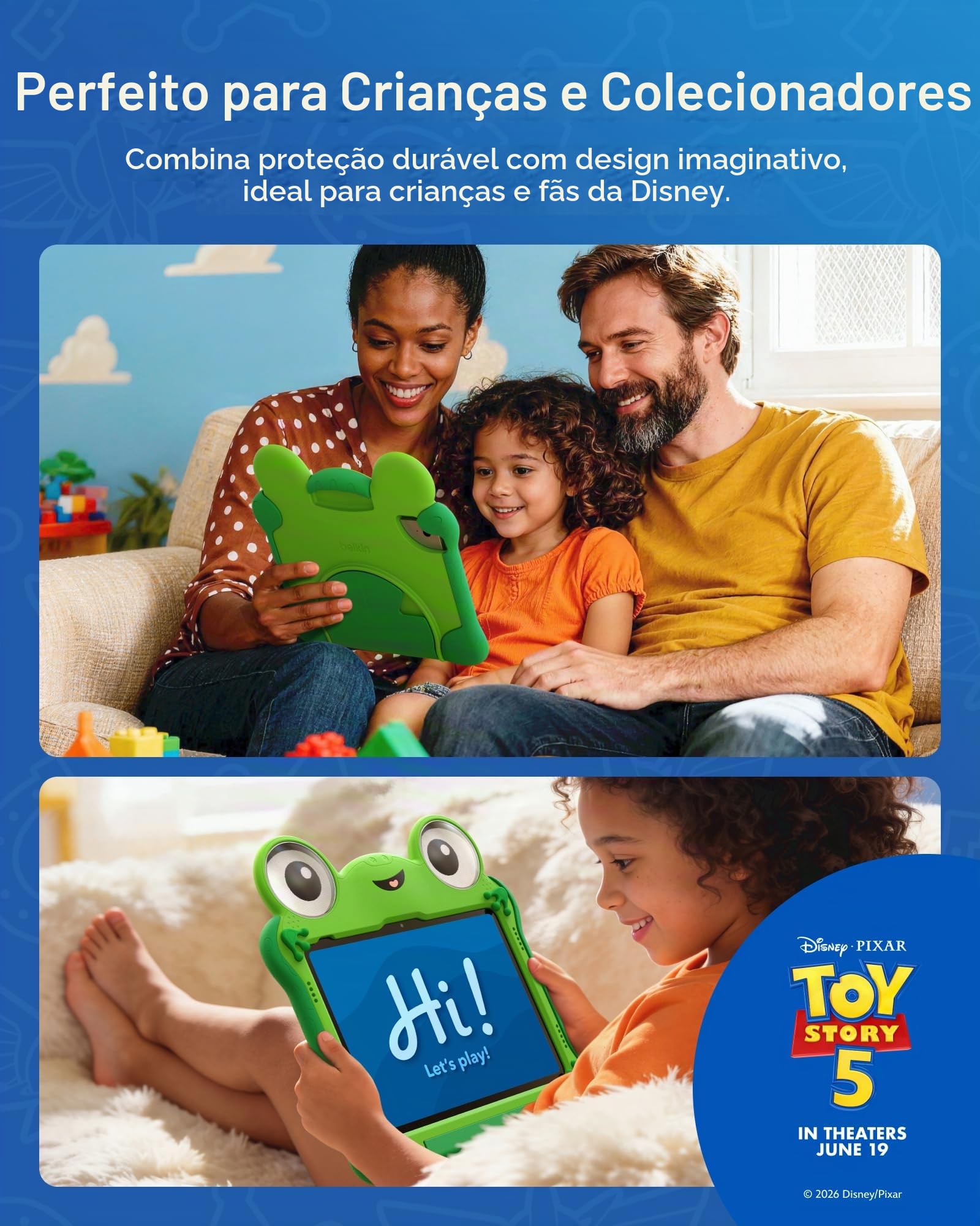 Belkin Disney Pixar Toy Story 5 Lilypad inspirado em iPad A16 Capa